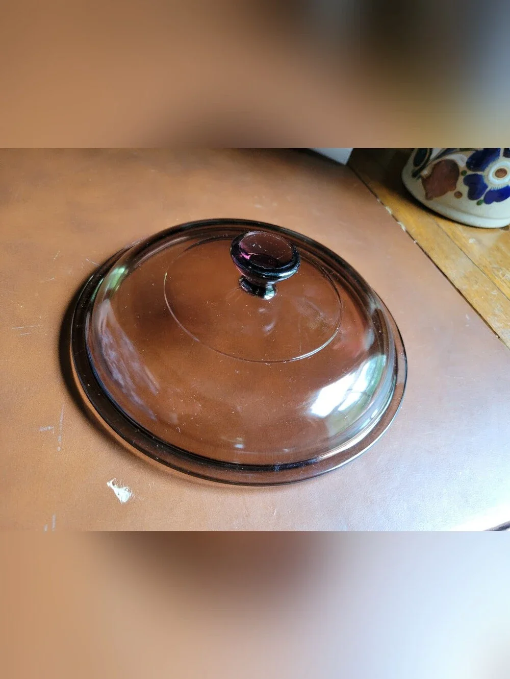 Pyrex V-15-C Replacement Lid, Pyrex Amber Lid V-1.5-C 6.75